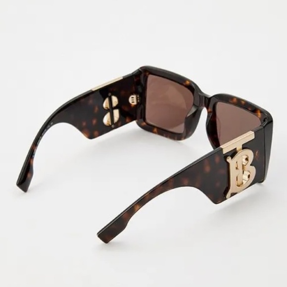 New! Burberry BE4406U 300273 Havana Oversized Sunglasses, Authentic - Picture 5 of 10